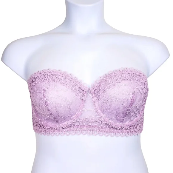 Victoria's Secret | Intimates & Sleepwear | Victorias Secret Womens Lavender  Very Sexy Strapless Balconet Lace Bra Size 36c | Poshmark